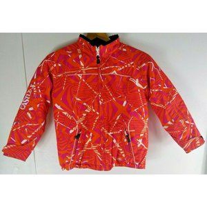 Girls Castle X Jacket Twist Special Edition Racewear Snowmobile Orange Pink M